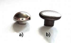 a – tête bombée, b – tête demi-ronde