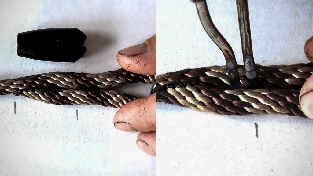Weld the lug with the snap-hook