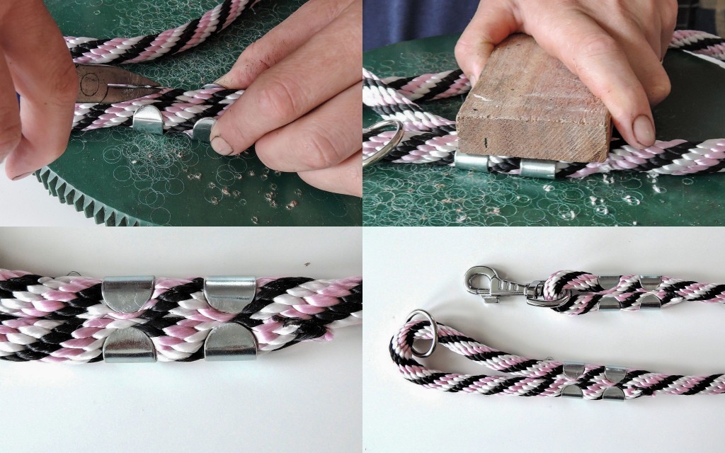 Manual attachment of metal clamp