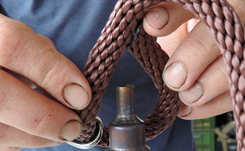 Welding of polypropylene ropes by heat gun