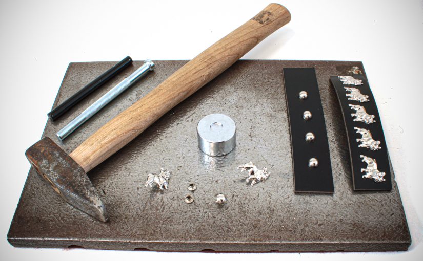 How to rivet metal ornaments to leather